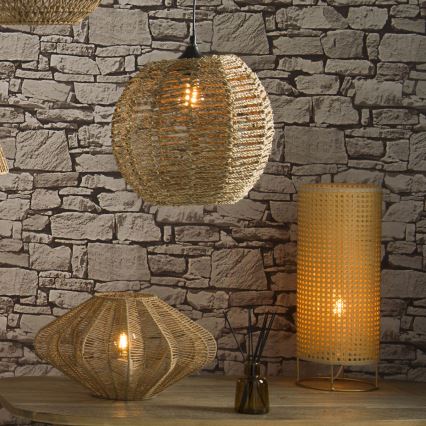 Atmosphera - Chandelier on a string RANA 1xE27/40W/230V rattan