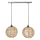 Atmosphera - Chandelier on a string RANA 2xE27/40W/230V rattan