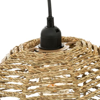 Atmosphera - Chandelier on a string RANA 2xE27/40W/230V rattan