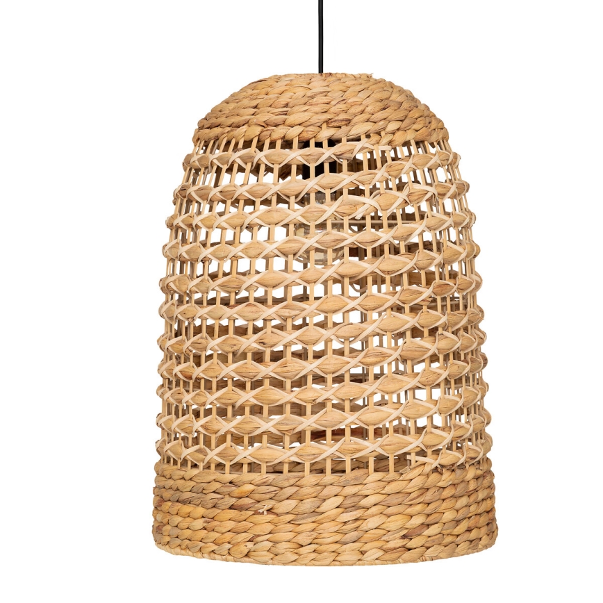 Atmosphera - Chandelier on a string SAND 1xE27/40W/230V rattan/water hyacinth