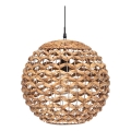 Atmosphera - Chandelier on a string SAND 1xE27/40W/230V water hyacinth