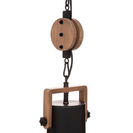Atmosphera - Chandelier on a string SILAS 1xE27/40W/230V pine
