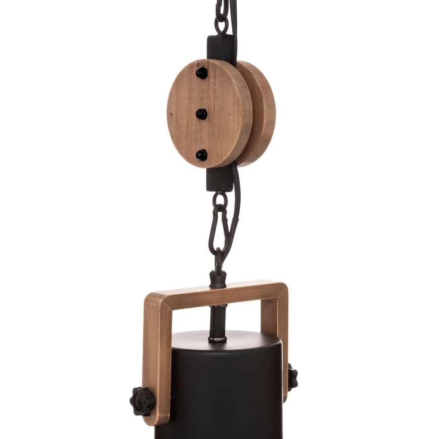 Atmosphera - Chandelier on a string SILAS 1xE27/40W/230V pine