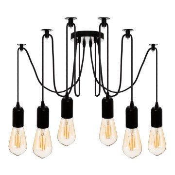 Atmosphera - Chandelier on a string UDELL 6xE27/40W/230V spider