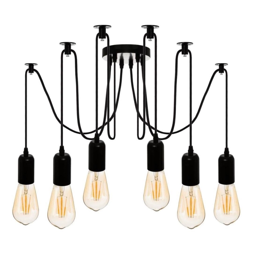 Atmosphera - Chandelier on a string UDELL 6xE27/40W/230V spider