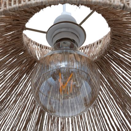 Atmosphera - Chandelier on a string ZELIA 1xE27/40W/230V jute