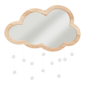 Atmosphera - Children's Wall Mirror CLOUD 40x36 cm Rubberwood