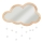 Atmosphera - Children's Wall Mirror CLOUD 40x36 cm Rubberwood
