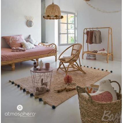 Atmosphera - Children's Wall Mirror RABBIT 37x24 cm Bamboo