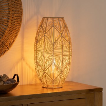 Atmosphera - Floor lamp KITA 1xE27/40W/230V rattan