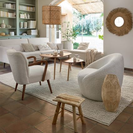 Atmosphera - Floor lamp KITA 1xE27/40W/230V rattan