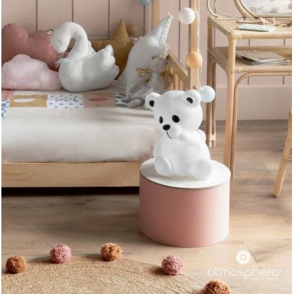 Atmosphera - LED Children's Night Light TEDDY LED/3xAA White