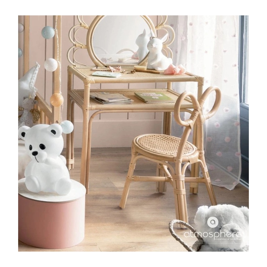 Atmosphera - LED Children's Night Light TEDDY LED/3xAA White