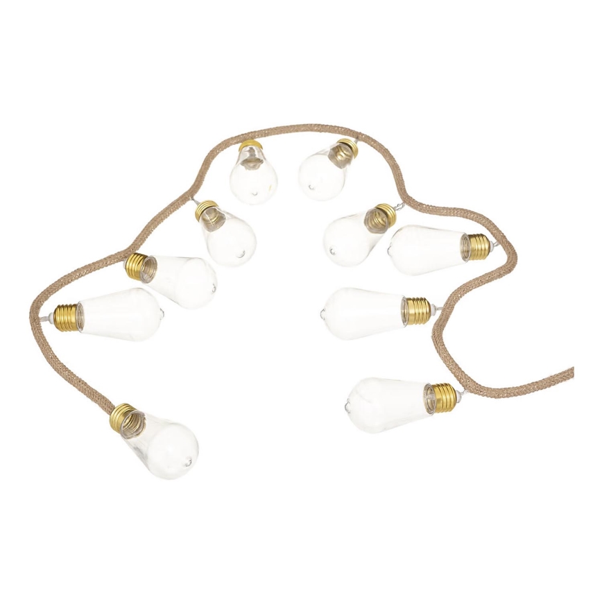 Atmosphera - LED Decorative chain GARLAND 10xLED/2xAA 1,65m warm white