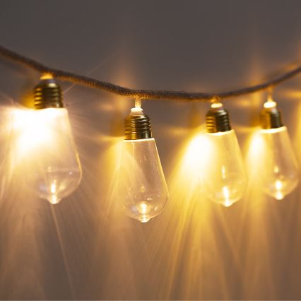 Atmosphera - LED Decorative chain GARLAND 10xLED/2xAA 1,65m warm white