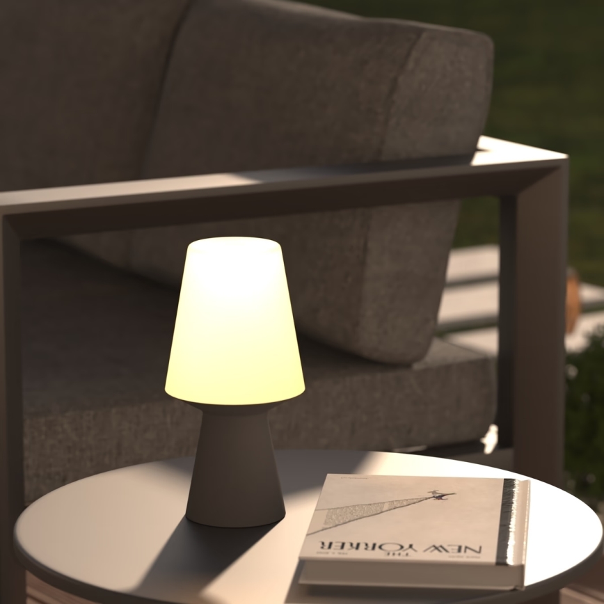 Atmosphera - LED Dimmable outdoor touch table lamp WIZA LED/5V 2400 mAh 23 cm IP44