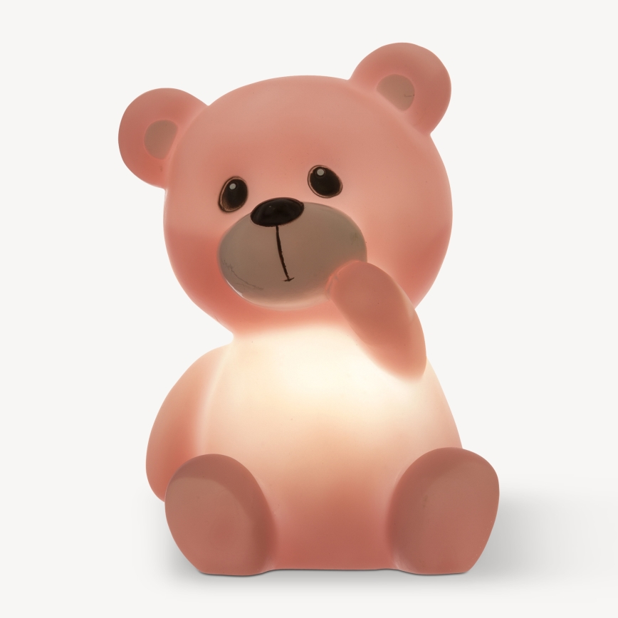Atmosphera - LED Kids' Night Light TEDDY LED/3xLR44 Pink