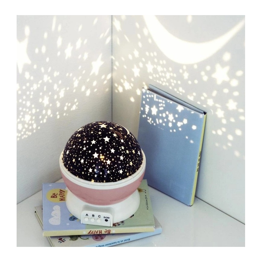 Atmosphera - LED Kids' Projector 3xAA Pink