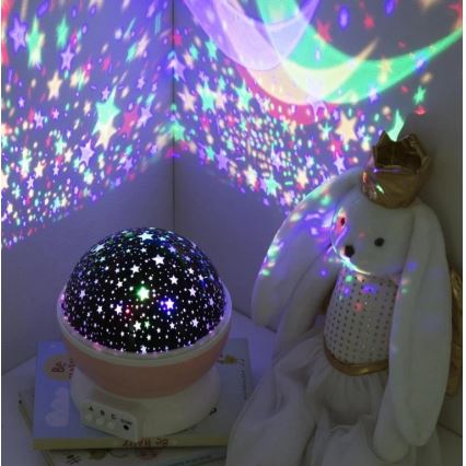 Atmosphera - LED Kids' Projector 3xAA Pink