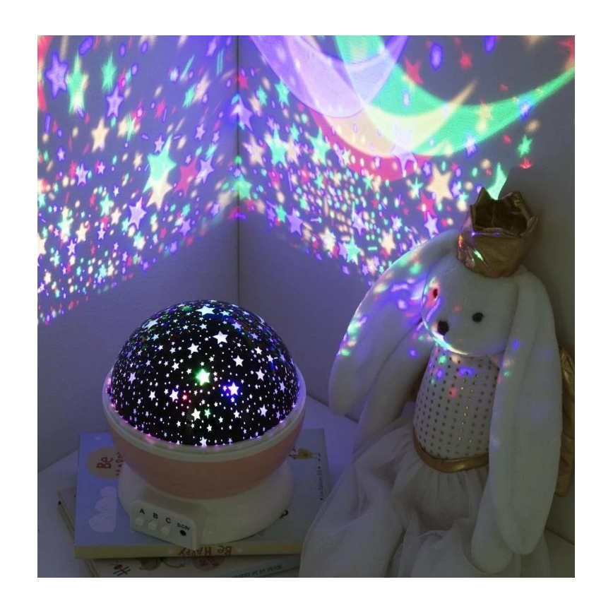 Atmosphera - LED Kids' Projector 3xAA Pink