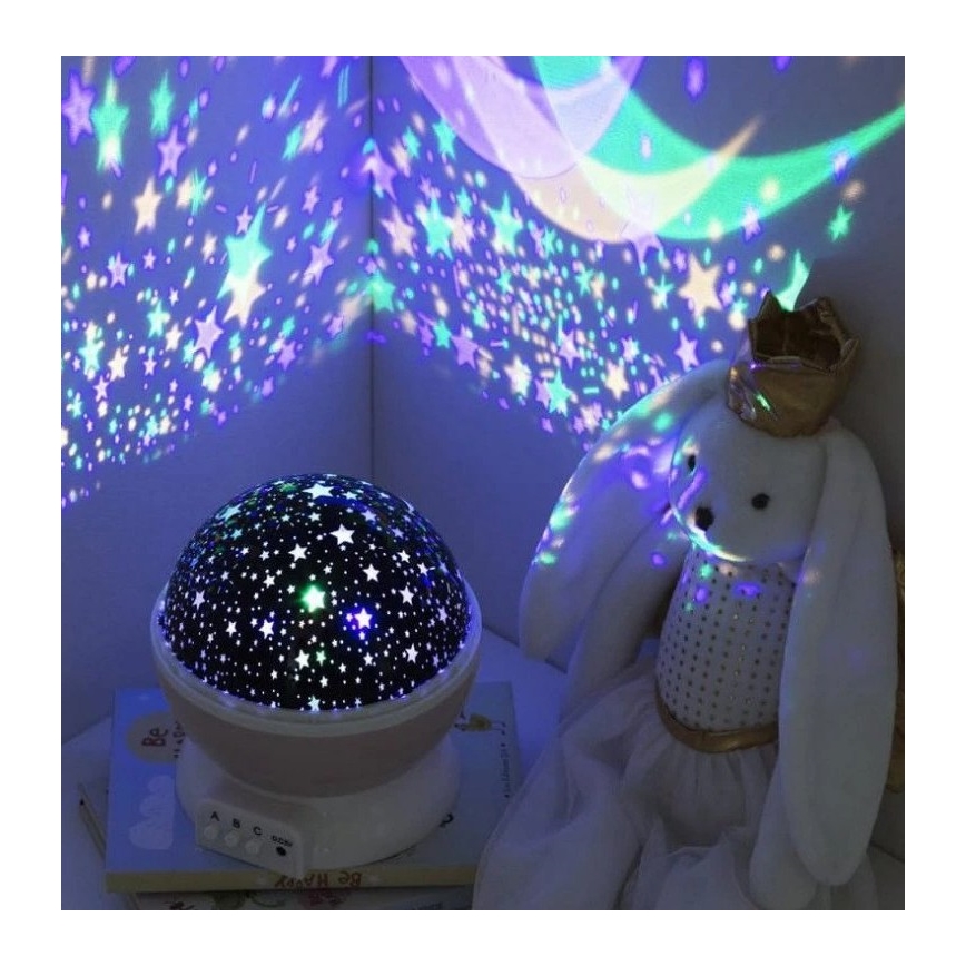 Atmosphera - LED Kids' Projector 3xAA Pink