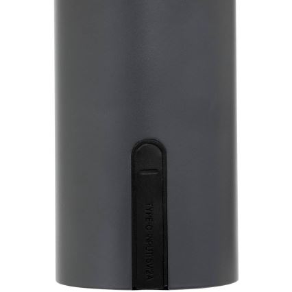Atmosphera - LED Rechargeable outdoor touch table lamp JANY LED/3,7V 22 cm 2200 mAh IP44 black
