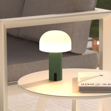 Atmosphera - LED Rechargeable outdoor touch table lamp JANY LED/3,7V 22 cm 2200 mAh IP44 green
