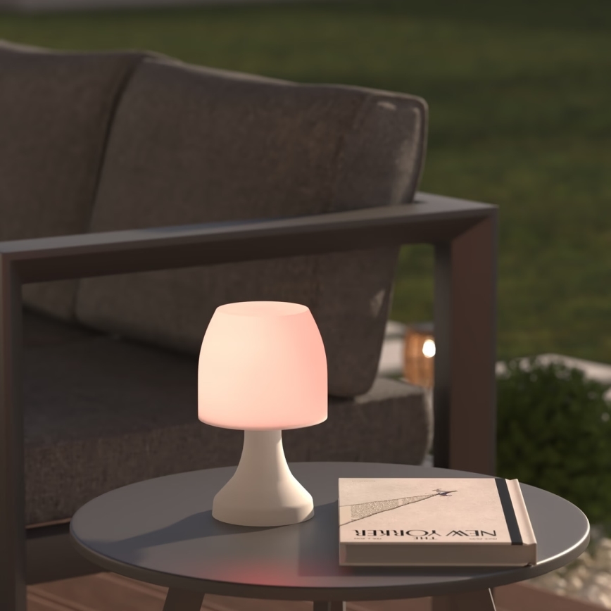 Atmosphera - LED RGB Outdoor table lamp DOKK LED/3xAAA 19,5 cm IP44