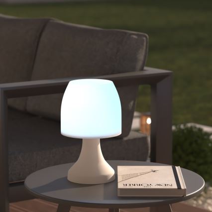 Atmosphera - LED RGB Outdoor table lamp DOKK LED/3xAAA 27,5 cm IP44