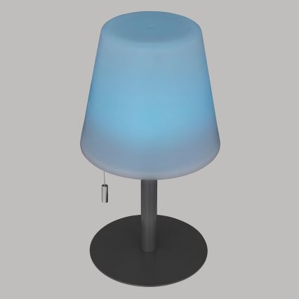 Atmosphera - LED RGBW Rechargeable outdoor table lamp ZACK LED/3,7V 1200 mAh IP44 black