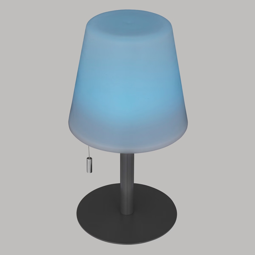 Atmosphera - LED RGBW Rechargeable outdoor table lamp ZACK LED/3,7V 1200 mAh IP44 black