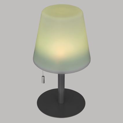 Atmosphera - LED RGBW Rechargeable outdoor table lamp ZACK LED/3,7V 1200 mAh IP44 black