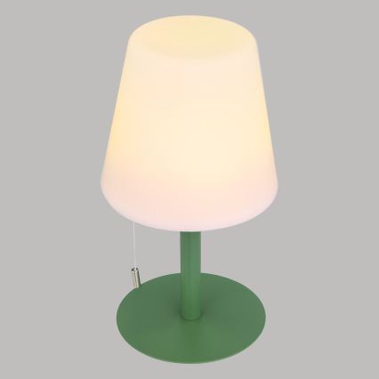 Atmosphera - LED RGBW Rechargeable outdoor table lamp ZACK LED/3,7V 1200 mAh IP44 green