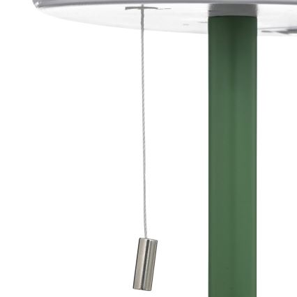 Atmosphera - LED RGBW Rechargeable outdoor table lamp ZACK LED/3,7V 1200 mAh IP44 green