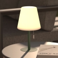 Atmosphera - LED RGBW Rechargeable outdoor table lamp ZACK LED/3,7V 1200 mAh IP44 green