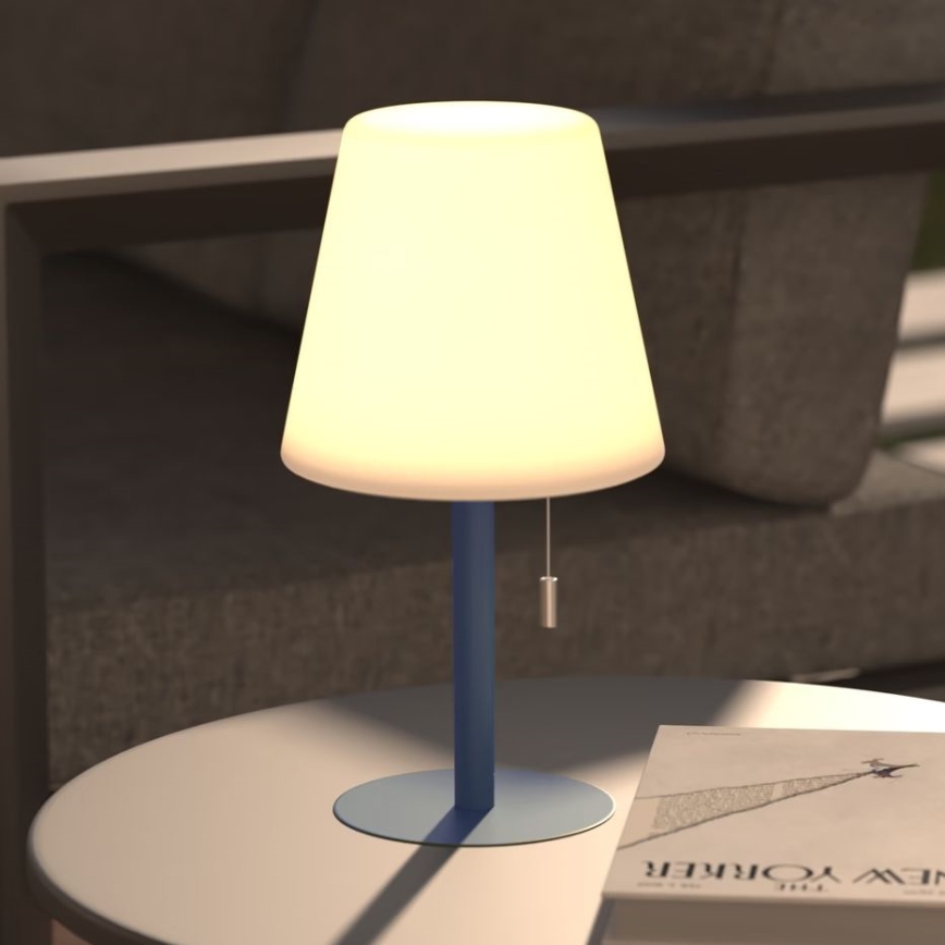 Atmosphera - LED RGBW Rechargeable outdoor table lamp ZACK LED/3,7V 1200 mAh IP44 turquoise