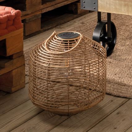Atmosphera - LED Solar lamp CUBA LED/1,2V IP44 rattan