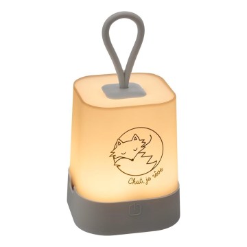 Atmosphera - LED Touch-Activated Rechargeable Kids' Night Light RABBIT LED/3,7V 1200 mAh grey