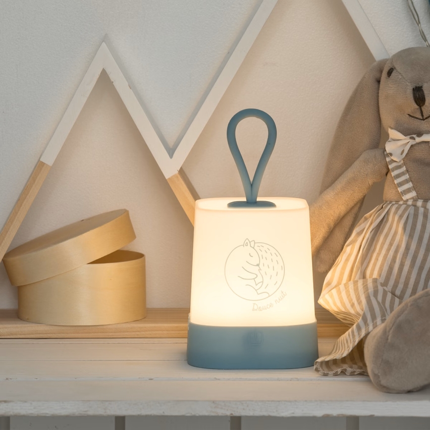 Atmosphera - LED Touch-Activated Rechargeable Kids' Night Light RABBIT LED/3,7V 1200 mAh grey
