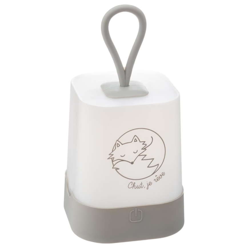 Atmosphera - LED Touch-Activated Rechargeable Kids' Night Light RABBIT LED/3,7V 1200 mAh grey
