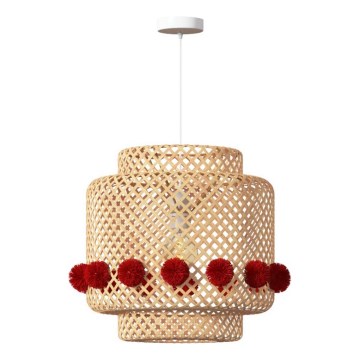 Atmosphera - LIBY Cable-Suspended Pendant Light 1xE27/25W/230V Bamboo