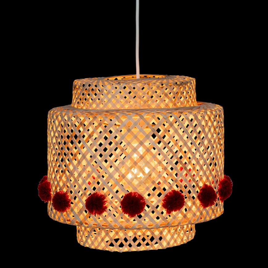 Atmosphera - LIBY Cable-Suspended Pendant Light 1xE27/25W/230V Bamboo