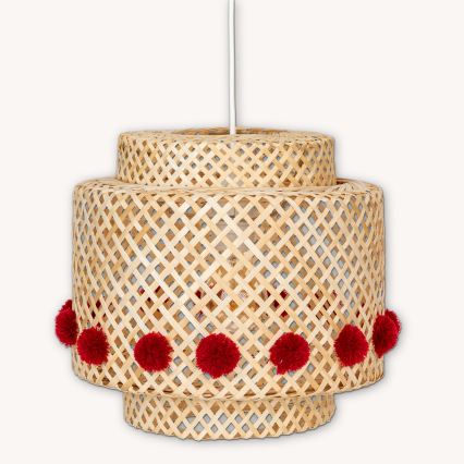 Atmosphera - LIBY Cable-Suspended Pendant Light 1xE27/25W/230V Bamboo