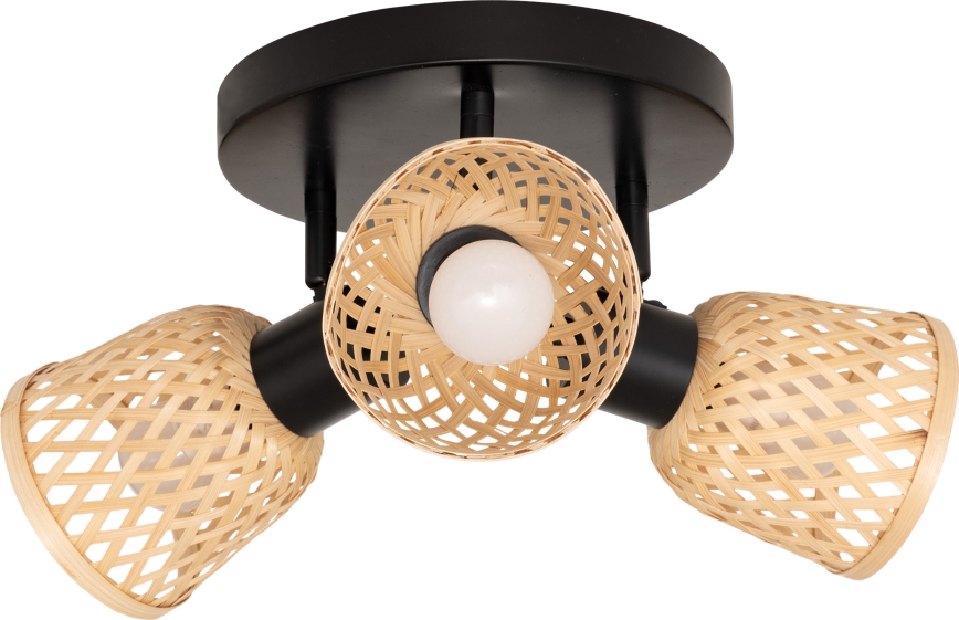 Atmosphera - LIO 3xE27/25W/230V Bamboo Spotlight