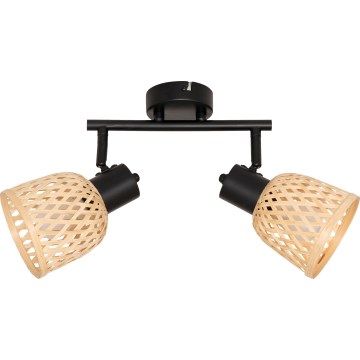 Atmosphera - LIO Spotlight 2xE27/25W/230V Bamboo