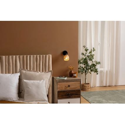 Atmosphera - LIO Wall-Mounted Spotlight 1xE27/25W/230V Bamboo