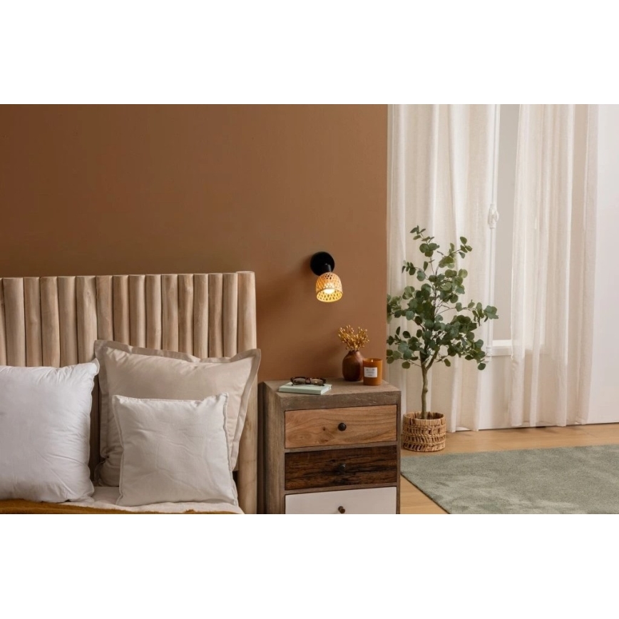 Atmosphera - LIO Wall-Mounted Spotlight 1xE27/25W/230V Bamboo