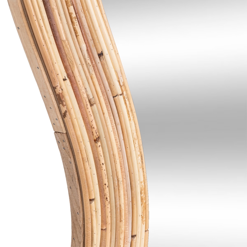 Atmosphera - MAGGIE Wall Mirror, 179.5 x 86 cm, Rattan
