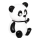 Atmosphera - PANDA LED Kids' Night Light LED/3xLR44