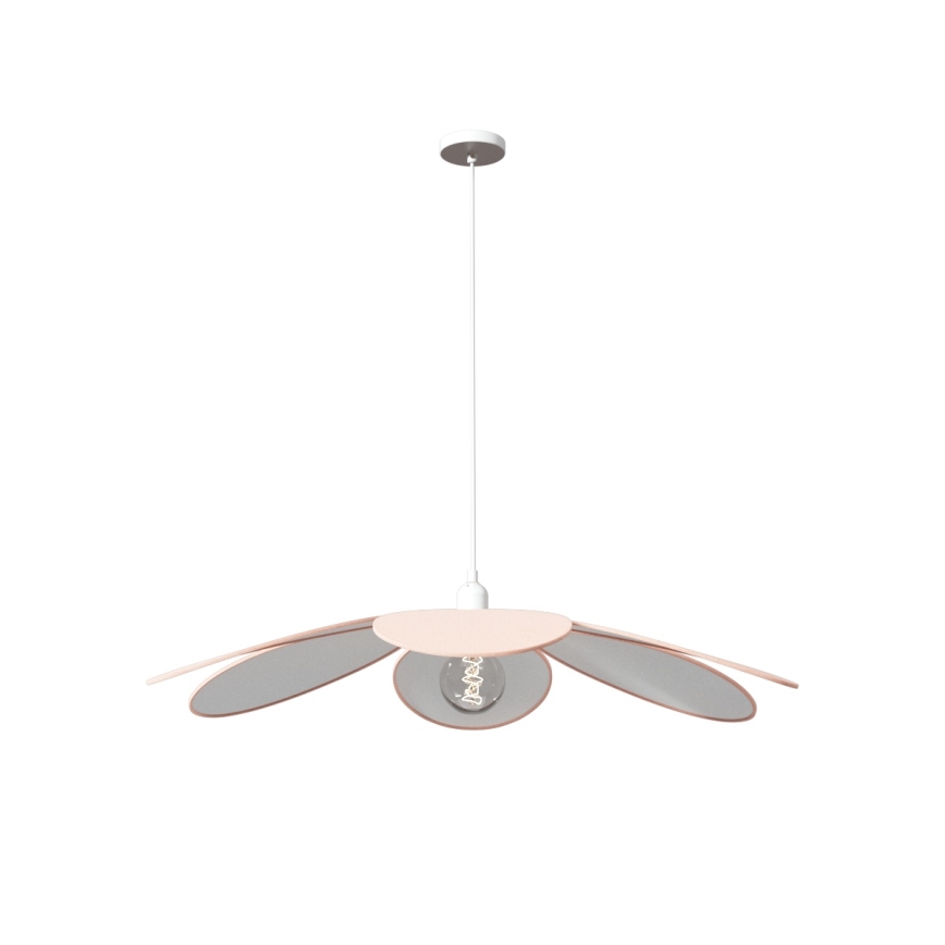 Atmosphera - PETAL Children's Cable-Hung Pendant Light, 1xE27/40W/230V, Ø 64 cm, Pink